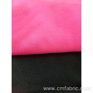 Knitted Polyester spandex 2 sides Brushed fleece fabric